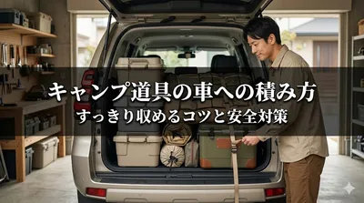 キャンプ道具の車への積み方｜すっきり収めるコツと安全対策