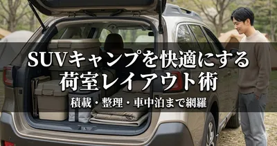 SUVキャンプを快適にする荷室レイアウト術｜積載・整理・車中泊まで網羅