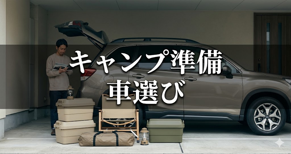 キャンプ準備・車選び