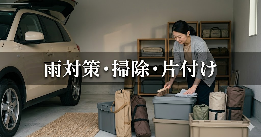 雨対策・掃除・片付け
