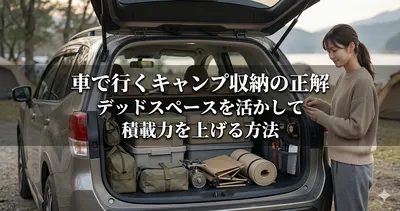 車で行くキャンプ収納の正解｜デッドスペースを活かして積載力を上げる方法