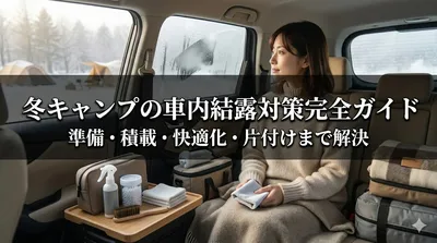 冬キャンプの車内結露対策完全ガイド｜準備・積載・快適化・片付けまで解決
